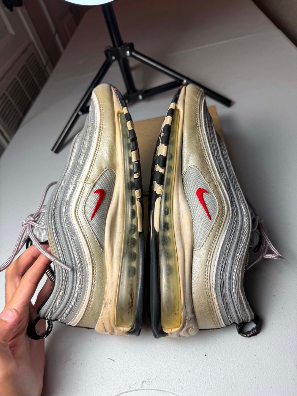 Nike Air Max 97 grey trainers #sneakers #runners Sz 9.5